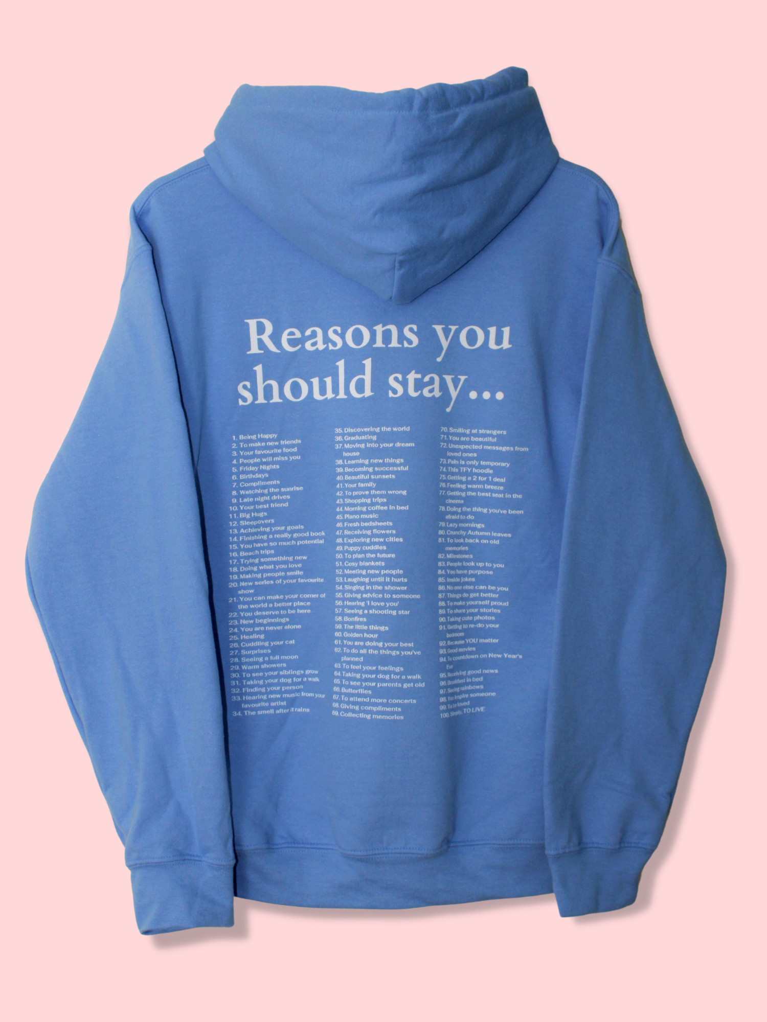 100 REASONS HOODIE