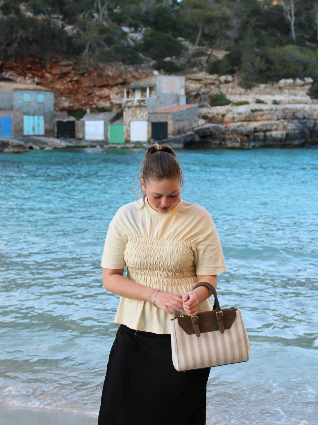 PALMA MIDI STRIPE BAG