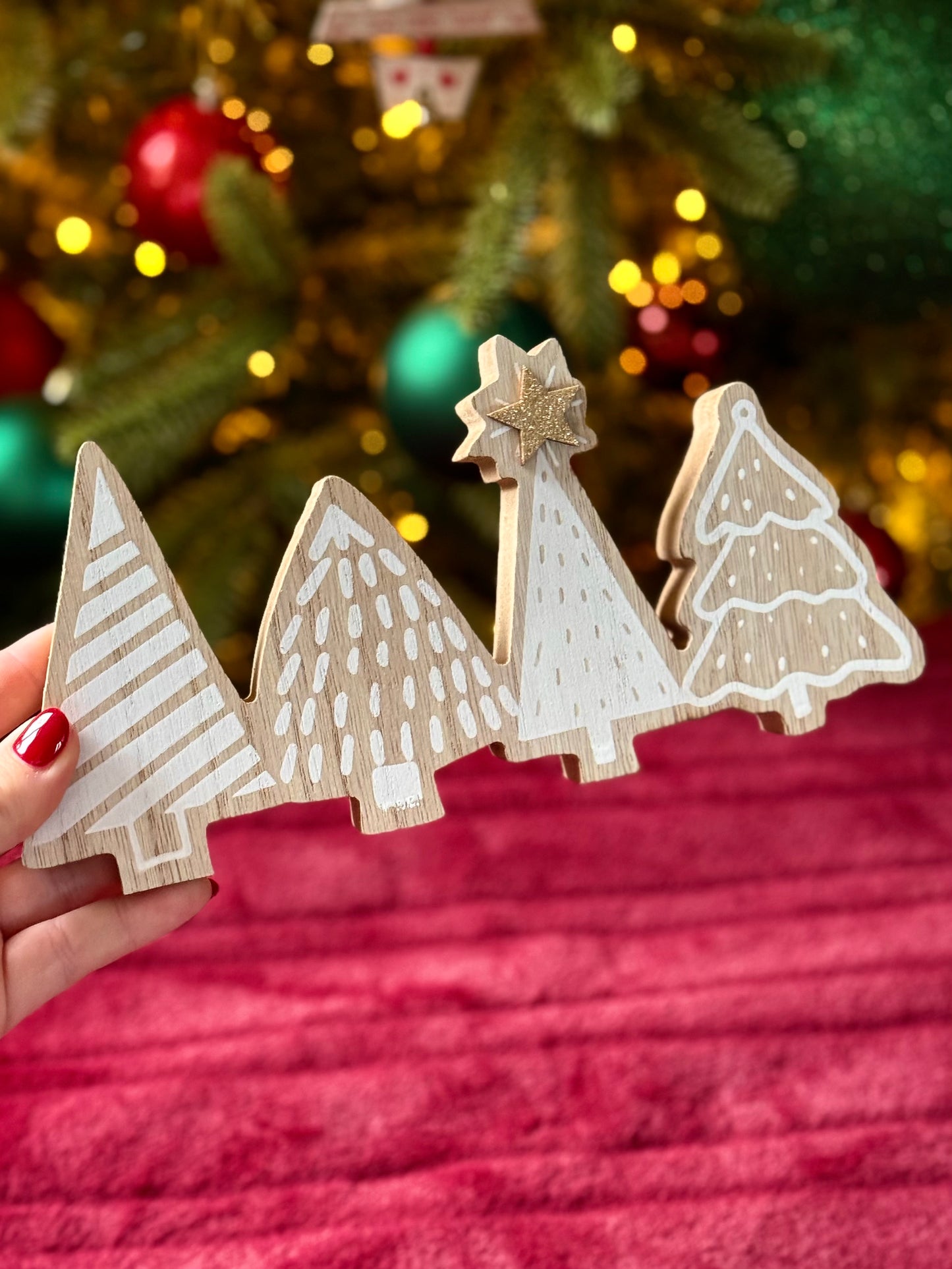 Festive Wooden Trees