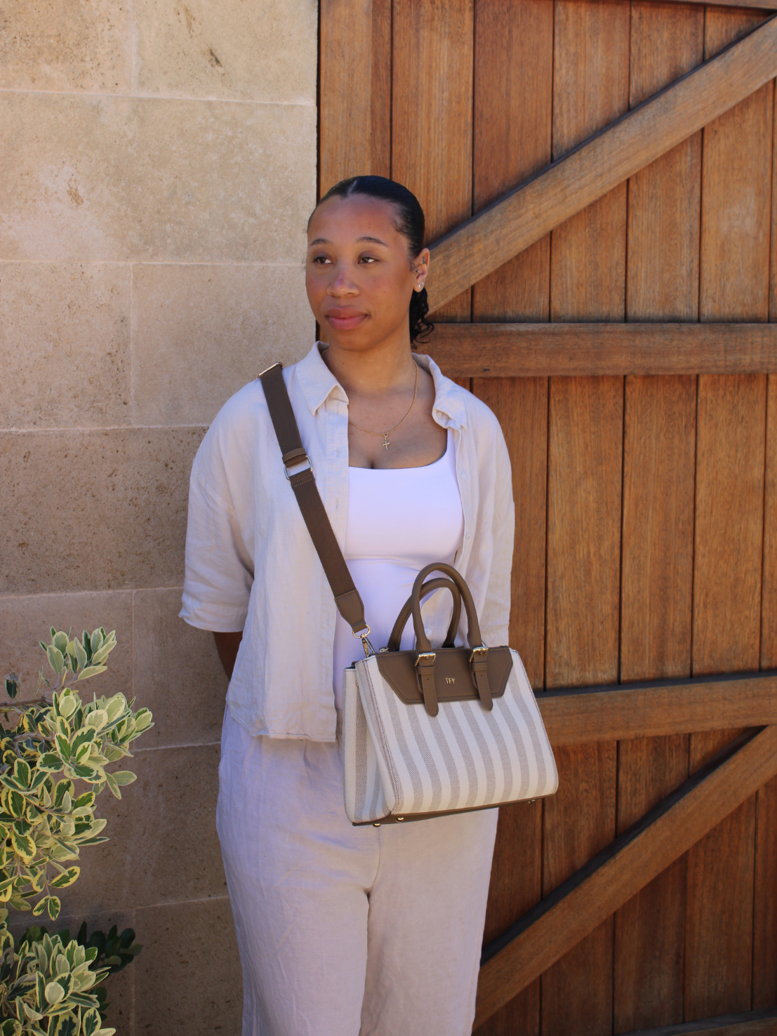 PALMA MIDI STRIPE BAG